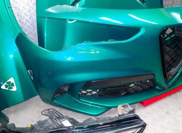 Original Alfa Romeo Stelvio Quadrifoglio 2.9 Facelift Front End Parts – Hood, Bumper, Lights & Radiators - Image 2