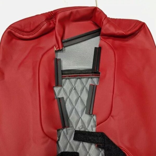Dodge Charger Red Leather Seat Covers - Image 4