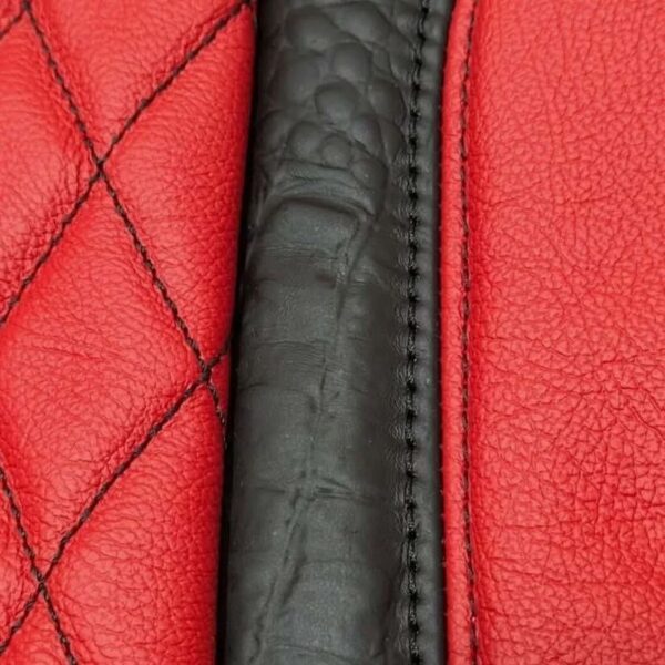 Dodge Charger Red Leather Seat Covers - Image 5