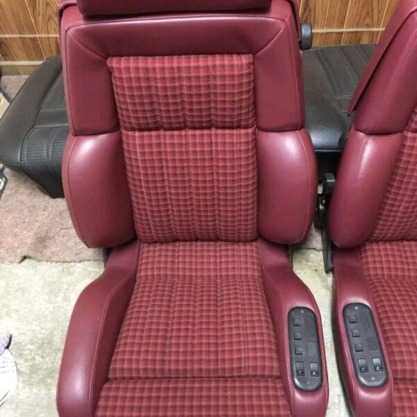 Red AMG Recaro Classic C Seats – Mint Condition, Fits W126, W124 & More - Image 5