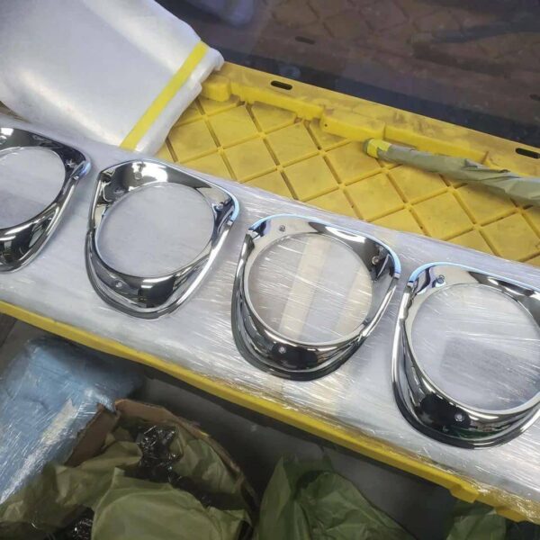 63 chrome bezels, automotive chrome trim, car bezel accessories, vehicle trim parts, precision chrome bezels, auto exterior upgrades, car styling accessories