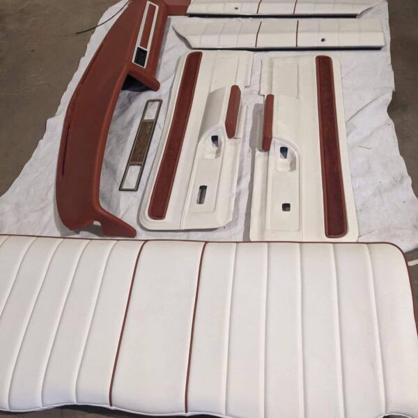 1971 Chevy Impala interior, 1975 Caprice convertible parts, classic Chevy restoration, Impala Caprice upholstery, vintage car interior, Precision Parts Hub