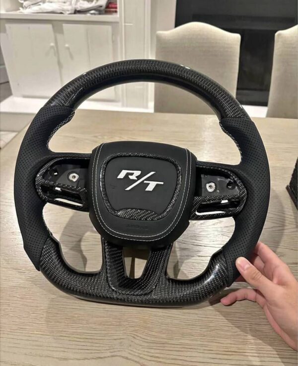 Carbon Fiber Dodge Steering Wheel - Image 3