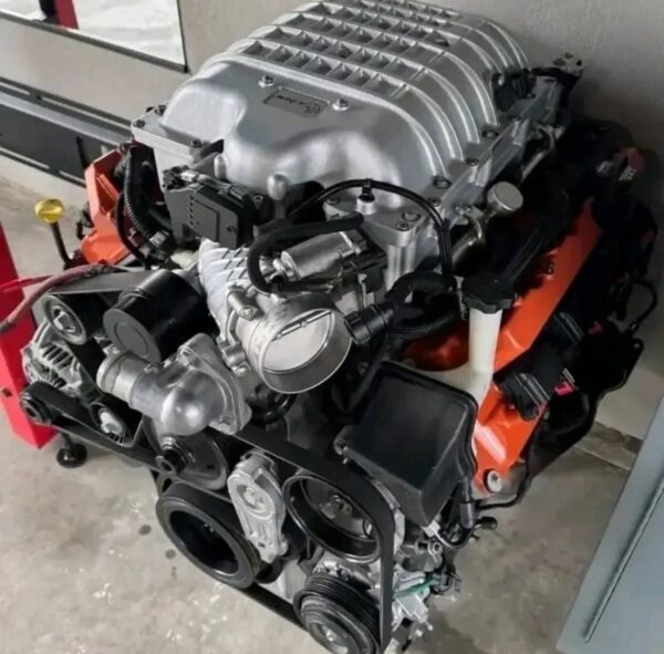 Hellcat motor, Hellcat engine under 35k miles, Dodge Hellcat engine, supercharged HEMI, 6.2L Hellcat, high-performance engine, Precision Parts Hub