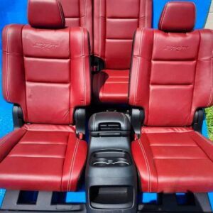 Dodge Durango SRT seats, Red Leather OEM seats, Durango SRT interior, Precision Parts Hub, Dodge performance seats, OEM car seats